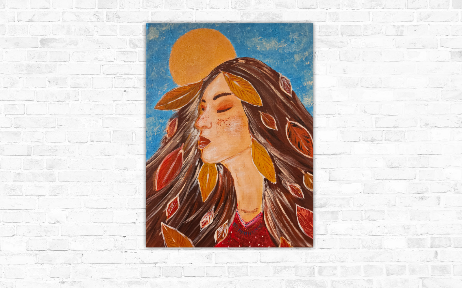 Pehatá jeseň // akryl na plátne, 30x40cm